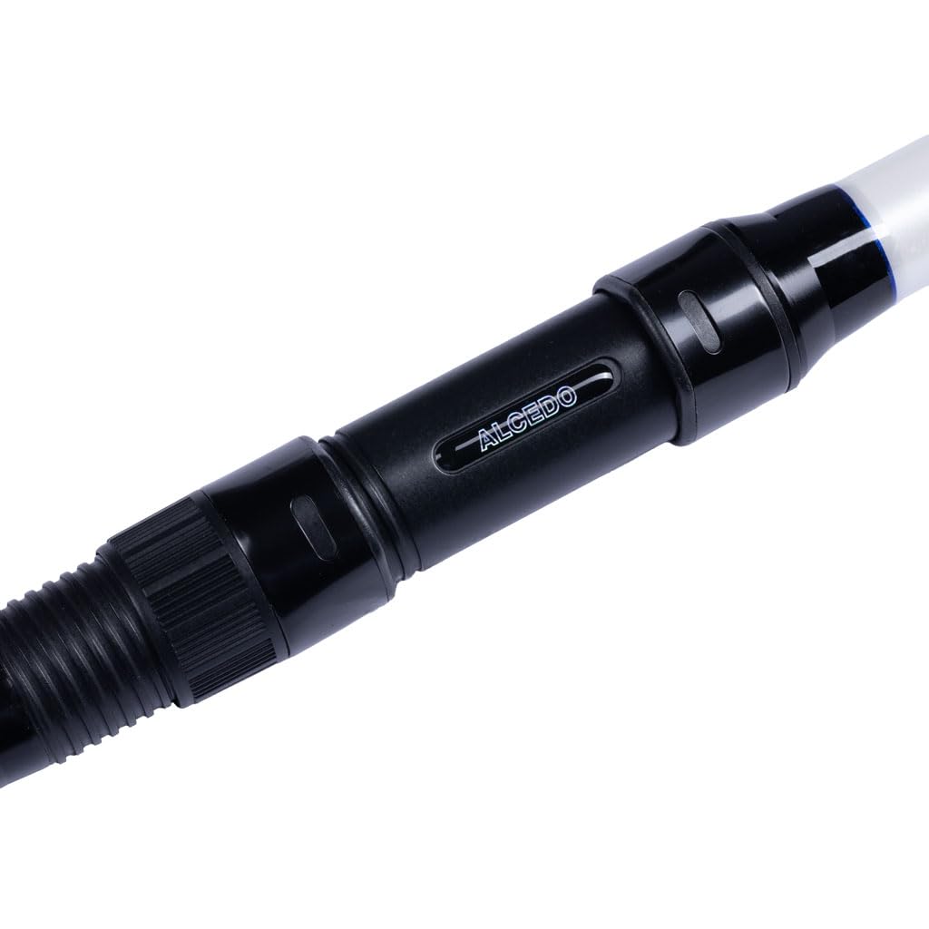 Alcedo Poseidonia Tele Surf Canna da Surfcasting Telescopica 4,20 m in Carbonio – Azione 150 g o 180 g – Anelli K Doppio Ponte, Vettino in Carbonio Pieno e Portamulinello a Vite