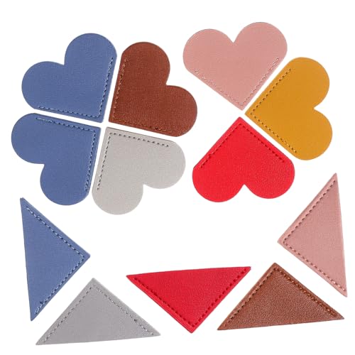 Marque pages cuir DOITOOL triangles colorés accessoires de lecture pour amateurs