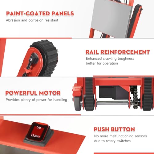 Carretilla eléctrica para escaleras 1250W 900 lbs carga miniatura 4