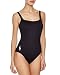 Anne Cole Women's Plus-Size Colorblast Twist-Front Shirred Tankini