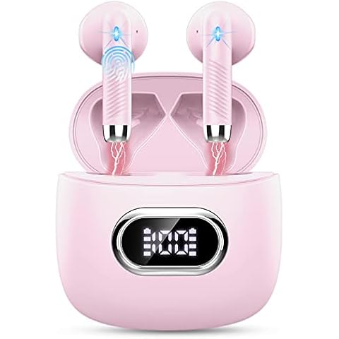 Auriculares Inalámbricos Bluetooth 5.3 con Cancelación de Ruido y Pantalla LED Cover