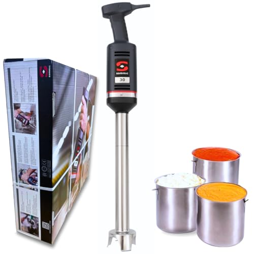 YOMMAK Batidora de Mano XM-33 Sammic – 400W Batidora Industrial Hostelería de 420mm Trituradora Para Recipientes Hasta 60 Litros – Mixer Cocina Ideal para uso Profesional Repostería Horeca