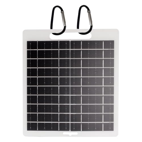 Qfdiwr Panneau Solaire Portable,Chargeur Solaire Portable USB et DC - Chargeur Universel 10W Haute Efficacité 5-12V pour PC et Téléphone - Randonnée,...