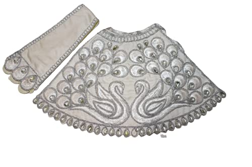 Reliable Matarani Dress for Durga/Laxmi/Lakshmi/Radha Rani Devi Dress, Lehengha Patka/Chunari for Goddess Idols, God Clothes for Matarani/Poshak for Durga Devi Dress Set/Devi Vastra of Size 6 Inch