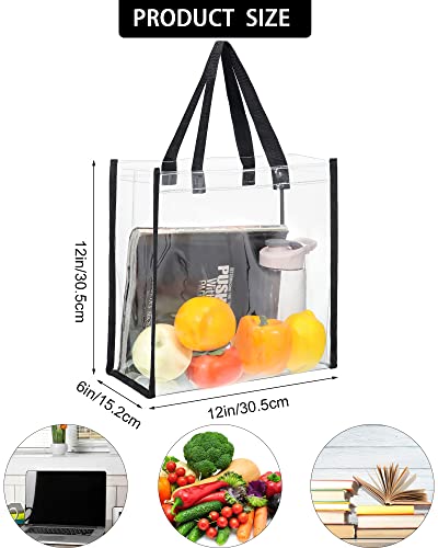 Weewooday bolso transparente tipo tote 12x12x6 in miniatura 4