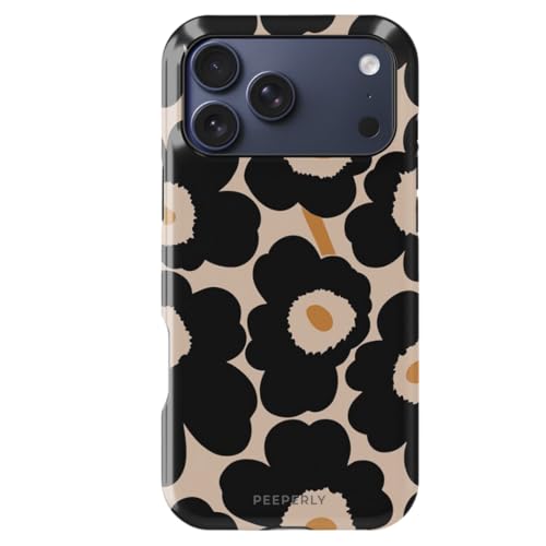 Image of Peeperly Shadow Flora Crystal Case Compatible with iPhone 17 Pro, iPhone 17 Pro Back Cover Case- PC + Silicone