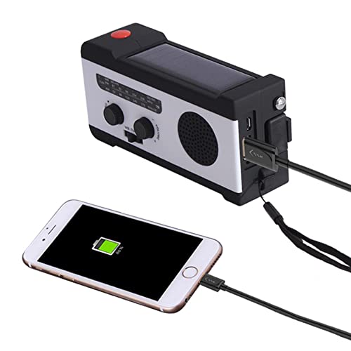 Radio d'urgence AM/FM/NOAA portable et solaire pour la sécurité en camping