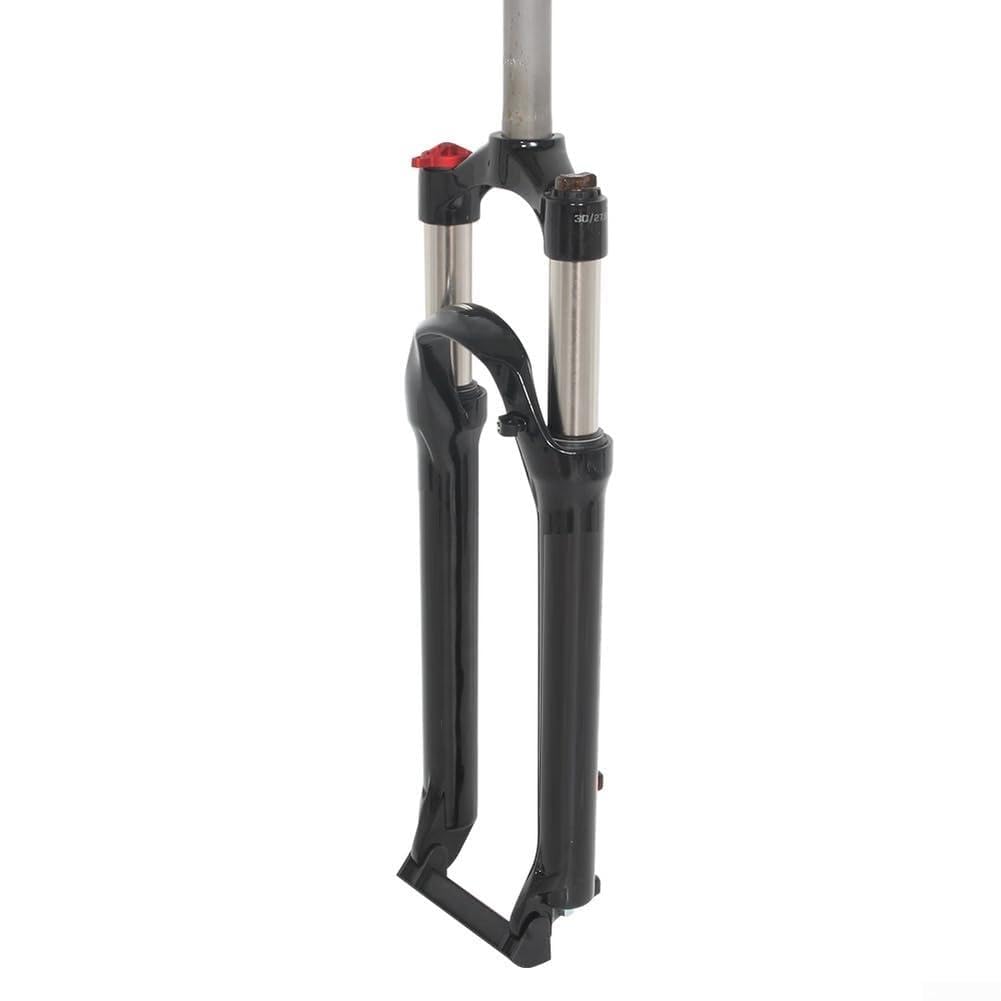 HaloModora Aluminum Alloy Bicycle Front Fork with Hydraulic Lockout, Smooth Suspension Upgrade for Mountain Biking Adventures(26 inches Red)