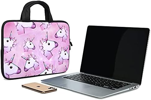 Baocool 11" 11.6" 12" 12.1" 12.5" inch Laptop Carrying Bag Chromebook Case Notebook Ultrabook Bag Tablet Cover Neoprene Fit Samsung Google Acer HP DELL Lenovo Asus (11 11.6 12.1 12.2 inch, Unicorns)