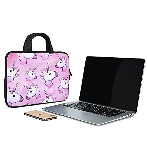 Baocool 11" 11.6" 12" 12.1" 12.5" inch Laptop Carrying Bag Chromebook Case Notebook Ultrabook Bag Tablet Cover Neoprene Fit Samsung Google Acer HP DELL Lenovo Asus (11 11.6 12.1 12.2 inch, Unicorns)