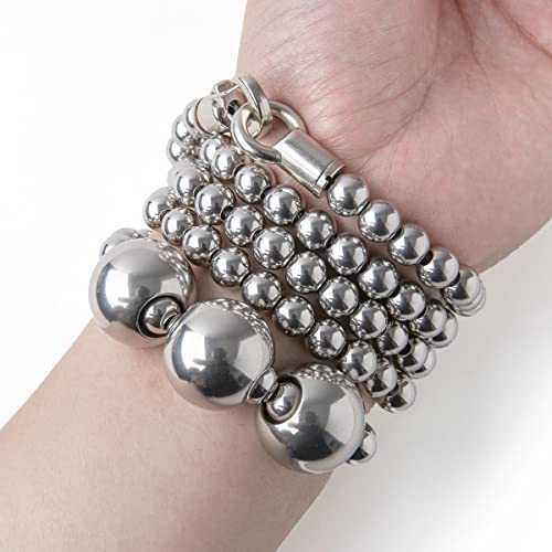 316 Full Stainless Steel Buddha Bead Bracelet2