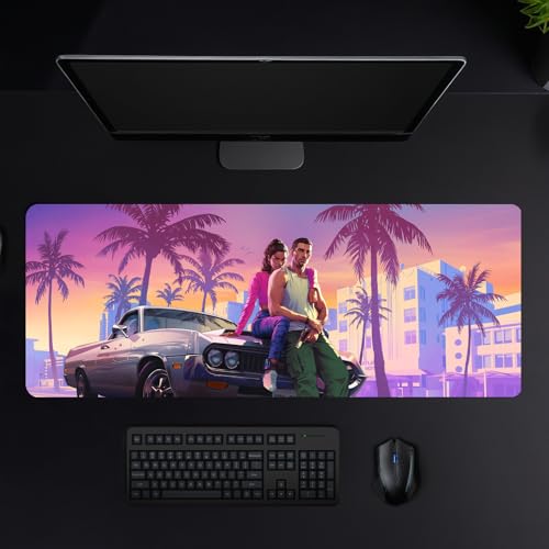 Image of MASIPICKS - XXL Size Anime & Gaming Mouse Pad [Rubber Base] | Mouse Pad (31 x 12 Inches) 3mm Desk Mat (Gaming New)