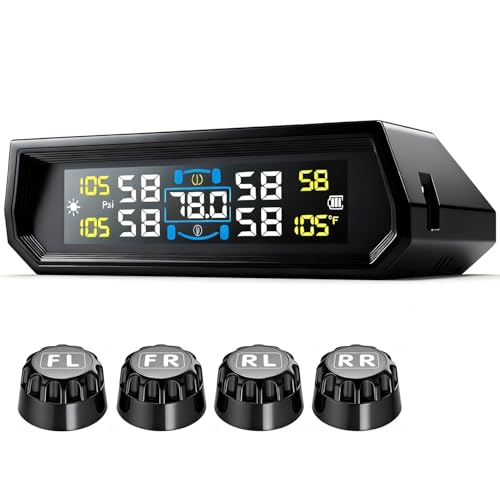 Tire Pressure Monitoring System - RV TPMS Solar Tire Pressure Mon...
