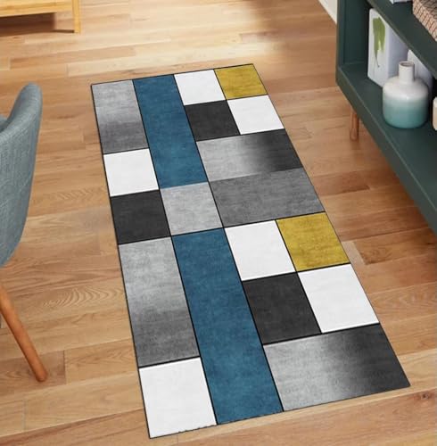 Tapis de couloir lavable multicolore au design patchwork 60x900 - 2