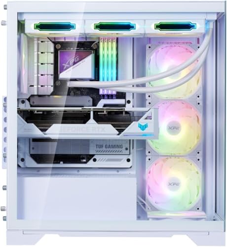 XPG Invader X BTF chasis de PC media torre blanco con ventiladores ARGB 4