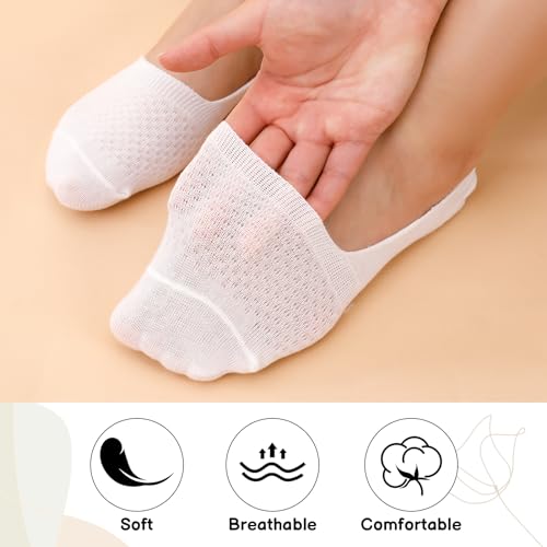 Utensilsto 7 Paare Füßlinge für Damen, Füsslinge Damen 35-40 Rutschfeste unsichtbare Sneakersocken Kurze Sneaker Socken Ballerina Socken
