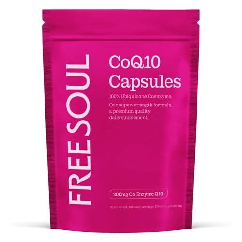 Free Soul CoQ10 Capsules 200mg | High Strength Ubiquinone CoQ10 Supplement