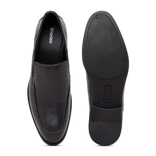 Image of Shades Classic Slip-On Formal Shoes for Men | Comfortable Walking Shoes | Classic Design | Soft Lining | Breathable | Slip Resistant