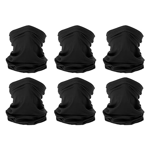 Cou guêtres extérieur pour running et vélo protection visage fraîcheur lot de 6 noirs