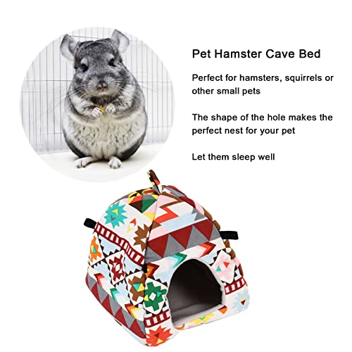 Cage Cave Bed, Hanging Cave Hammock Adorable Shapes Hideaway for Pet for Hamster