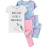 4 piezas. Carter\'s Toddler and Baby Girls\' 4 Piece Cotton Pajama Set