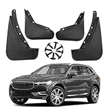 4 Stück Auto-Schmutzfänger für Volvo XC60 2018-2026, Vordere und Hintere Spritzschutz, Dekorativer Kotflügel Spritzwassergeschützt Schlammklappe mit Montageschrauben Kein Bohren