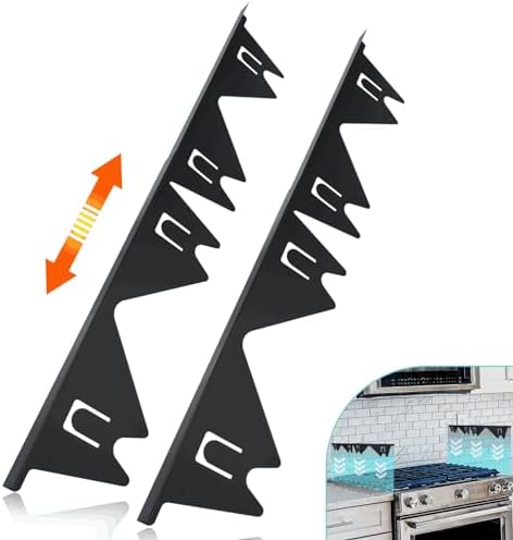 Stove Gap Covers Stainless Steel, 2 Pack Stove Gap Filler Easy Re...