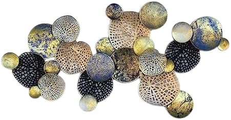 Better Buy Handicraft Metal Extra Large Attractive Design Wall Art Decorative Wall Sculpture- Antique Wall Decoration for Living Room, Bedroom, 48 X 22 Inch, Multicolour