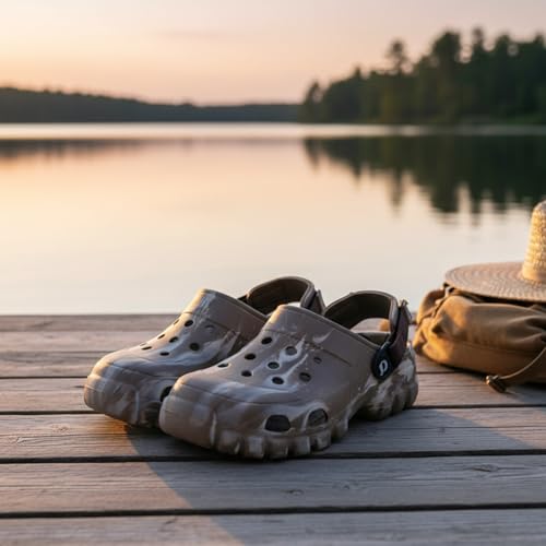 Image of DOCTOR EXTRA SOFT Men's Classic Camo Casual Sports Clogs /Sandals with Adjustable Back Strap for Adult| Comfortable & Lightweight| Stylish & Anti-Skid| Waterproof & Everyday Use Mules Gents Boys D-550
