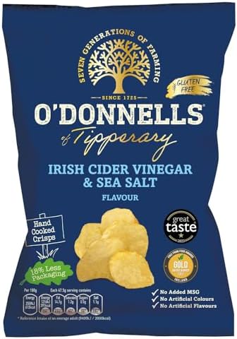 O' Donnells Salt & Vinegar 47.5g (1.7oz) 8 Pack