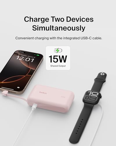 Belkin 10000mAh 20W USB C Power Bank, Portable Charger for iPhone & iPad - image 7