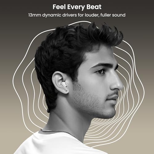 Image of AROMA TWS7 Star V5.4 Upto 60Hr Playtime*, ENC, Dual Paring, Fast Charging, Heavy Bass Bluetooth