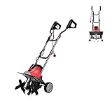 ★ ERGONOMISCH ★ Der ergonomische Handgriff kann die Ermüdung des Arms effektiv reduzieren, sodass Sie die Bodenfräse bequem bedienen können. Darüber hinaus kann der faltbare Griff nicht nur den für Ihre Körpergröße bequemsten Bedienwinkel ermöglichen, sondern auch Lagerplatz sparen.