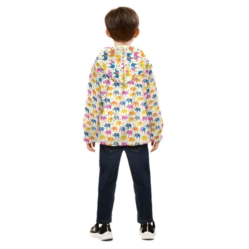 Cute Elephant Boys Fleece Coat,Children's Zip-Up Hoodie Jacket,Baby Warm Fashion Outerwear 3-10T,A1134764