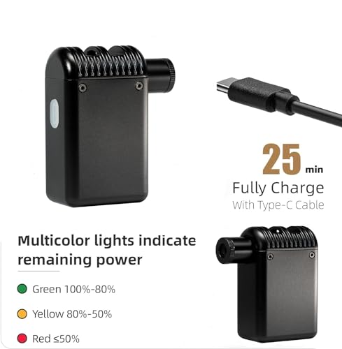 HSayoli Mini bomba de bicicleta de bolso, bomba de bicicleta elétrica portátil 100psi bomba de ar de