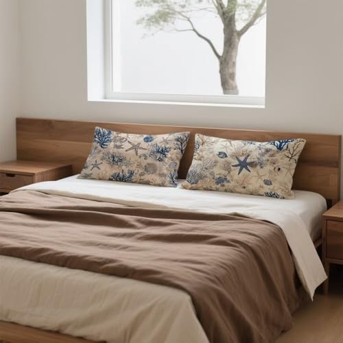 Housse de coussin 40x80cm velours bleu : protégez votre oreiller