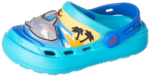 Skechers Boys SWIFTERS II - ILLUMI-Shark TLBL Casual Shoe - 1 Kids UK (2 US) (406711L) Teal/Blue (B0BQHP47F3) Amazon Price History, Amazon Price Tracker
