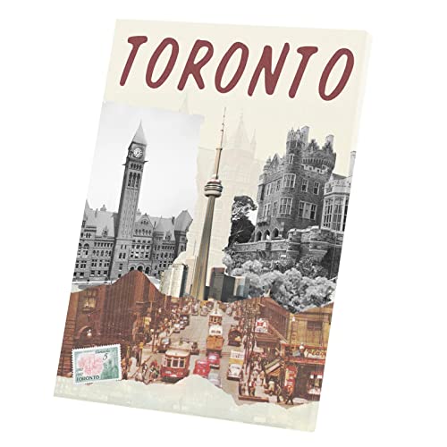 Tableau Toronto pour mur vide affiche voyage Canada toile 30x42cm