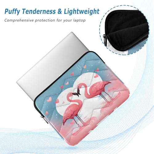 Funda para portátil 13-14 pulgadas flamencos rosa impermeable miniatura 5