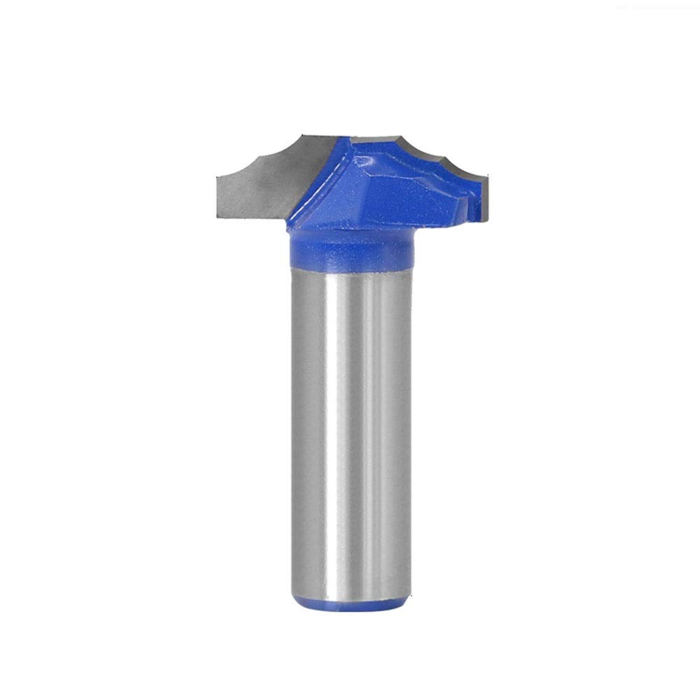 Milling cutter，Rabbet Router Bit, Beading Column Milling Cutter，Blue Faux Panel Ogee Groove Router Bit, 1/2 Inch Shank Door Rail & Stile Template Door Slot Milling Cutter, Tungsten Carbide T Shape Woo