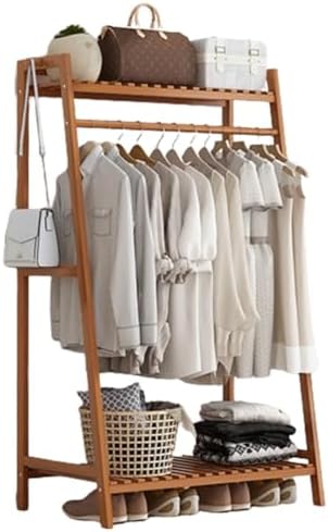 Multi-Functional Open Wardrobe Rack with Shelves - Stylish Clothes Storage Solution for Bedroom Organization, Space-Saving Design for Easy Access and Neatness