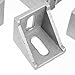 PRETYZOOM 5pcs 90 Degree Aluminum Corner Brackets European Standard T-Bolts and Flange Nuts, Heavy Duty Metal L Brackets for Industrial Aluminum Extrusion Profiles, Cabinet and Workbench