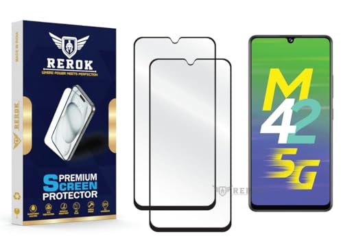Image of Gorilla Tempered Glass Screen Protector Compatible with Samsung Galaxy M42 5G [Pack of 2] | Edge-to-Edge, Bubble-Free, Case Friendly, Easy Installation Kit