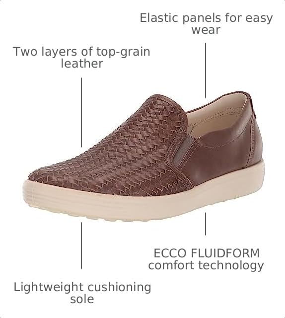 Image of ECCO Mens Soft 7 Woven Slip on 2.0
