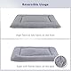 BVAGSS Hundebett Kleine Hunde Reversible, kühl und warm Matten Hundekissen, Waschbar Hundematte für klein mittel große Hunde XH080 (60x45cm,Grau)