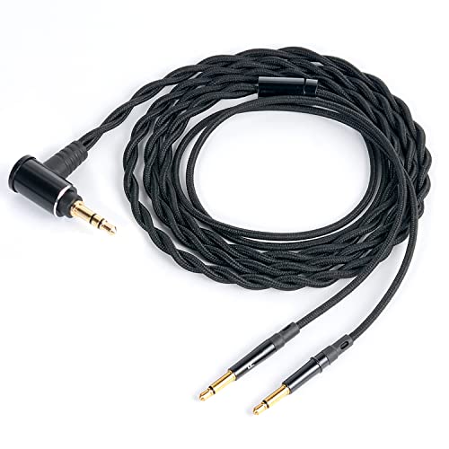 FAAEAL HE400SE Audio Cable,Replacement for Hifiman HE4XX, HE400i(New Edition),HE1000,Meze 99 Classics,Denon AH-D9200 D7200 Headphones, Dual 3.5mm(1/8”) Aux Cord Extension Wire(3.5mm)