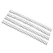 100Pcs Double Loop Wire Binding Spine 60 Sheet Capacity 3in1 Pitch 34 Loop 9.5mm Diameter Set Kit for A4 Paper Black Loop Binding Wires, Mixed Sizes (Black)