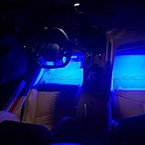 C8 Corvette Complete Interior LED Lighting Kit - Footwell & Front and Rear Trunk LEDs (Blue)