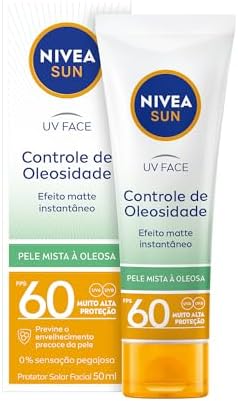 NIVEA SUN Protetor Solar Facial Beauty Expert Controle de Oleosidade FPS 60 50g Menor preço em NIVEA SUN Protetor Solar Facial Beauty Expert Controle de Oleosidade FPS 60 50g