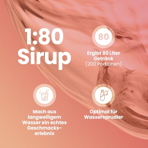Best Body Nutrition ZEROP Vital Zuckerfreies Getränkekonzentrat Sirup Mango Grapefruit Ohne Aspartam 1 L ergibt 80 L Getränk Fitness Drink mit Vitaminen B1 B6 Niacin Kalorienarm Wassersprudler 3